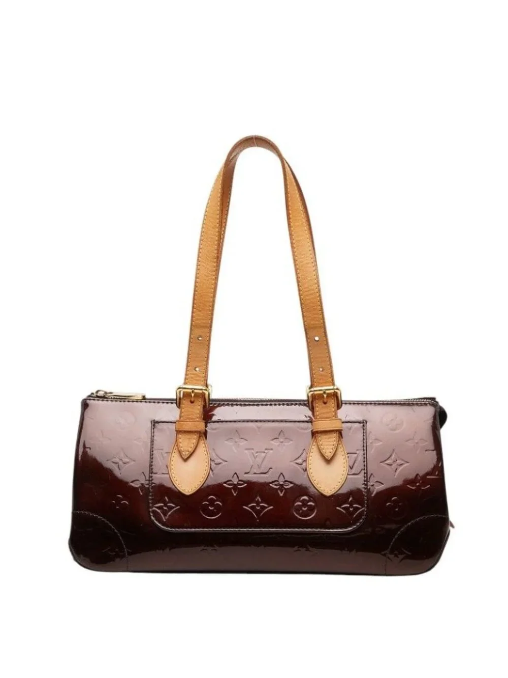 Louis Vuitton Monogram Vernis Rosewood Avenue Handbag Amarante Purple Patent